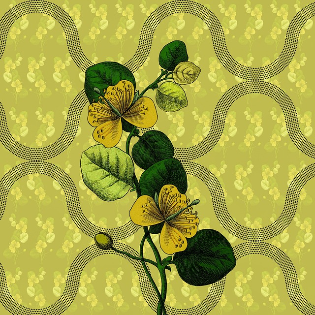 Botaniczne kwiaty w stylu vintage — motyw ilustracji botanicznej idealny na retro nadruk koszulki