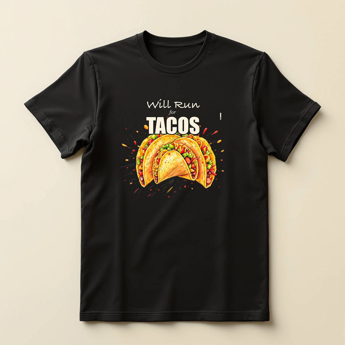 Will Run for Tacos (czarna)